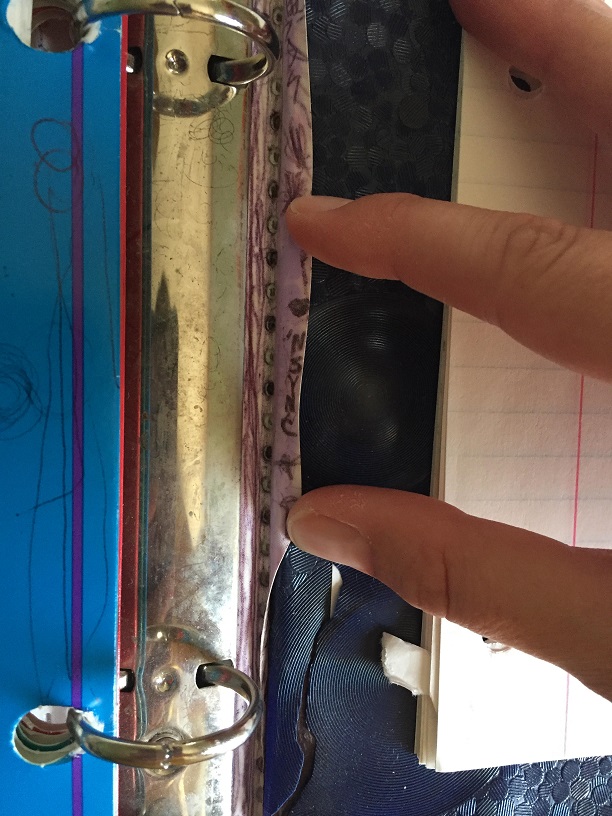 Doodle of "I [heart] 'NYSNC" in my old Trapper Keeper